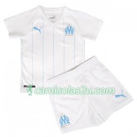 Camisolas de Futebol Olympique de Marseille Criança Equipamento Principal 2019/20 Manga Curta